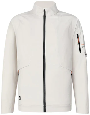 FILA Letter Print High Collar Sports Woven Jacket - Khaki Beige A11M417709F-BG Buy FILA Letter Print High Collar Sports Woven Jacket - Khaki Beige A11M417709F-BG