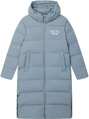 FILA 字母印花长款防风羽绒服 男女同款 - 空灵灰色 F51U349902F-DY Order FILA 字母印花长款防风羽绒服 男女同款 - 空灵灰色 F51U349902F-DY
