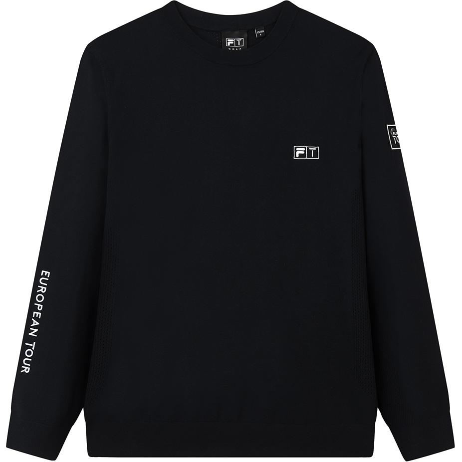 FILA Letter Print Pullover Crewneck Sweatshirt in Legend Blue A11M215409F-NV