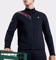 Cheap FILA Letter Print Tennis Knit Jacket with Stand Collar A11M313501FNV