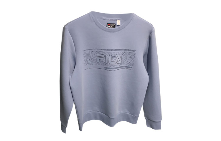 FILA Light Blue Crewneck Long Sleeve Casual Sweatshirt F61M347201A-LB