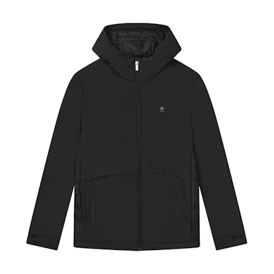 FILA Lightweight Black Down Jacket Winter Hoodie Thermal Coat F11M147918FBK