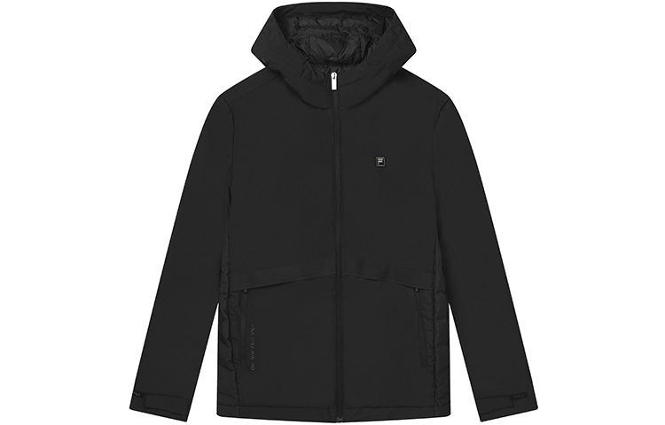 FILA Lightweight Black Down Jacket Winter Hoodie Thermal Coat F11M147918FBK 圖 2