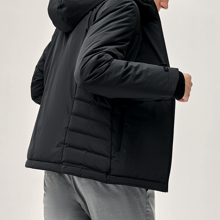 FILA Lightweight Black Down Jacket Winter Hoodie Thermal Coat F11M147918FBK 圖 7