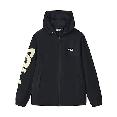 FILA Lightweight Breathable Legend Blue Logo Hoodie Jacket F11M138501F-NV
