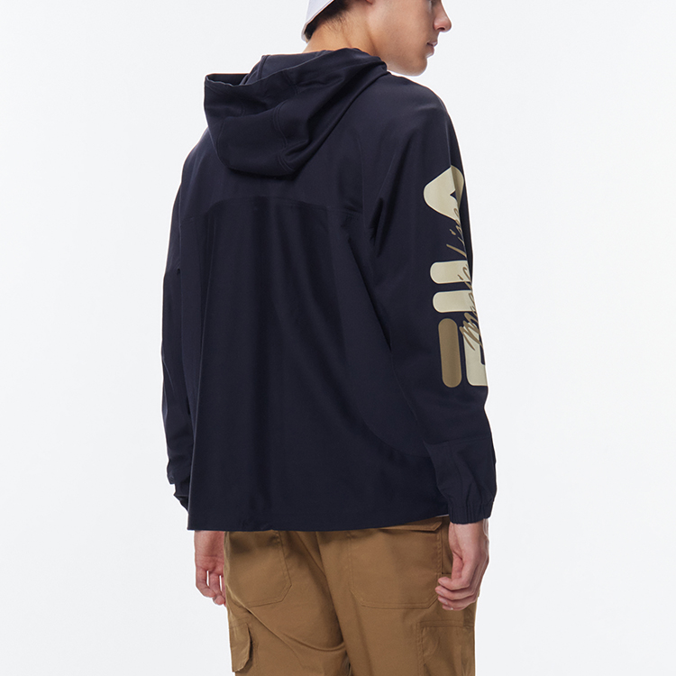 FILA Lightweight Breathable Legend Blue Logo Hoodie Jacket F11M138501F-NV 圖 6
