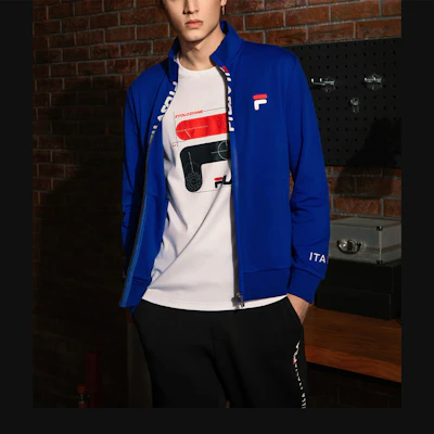 FILA深空蓝轻便透气字母夹克 F51M138599FDB Sizing FILA深空蓝轻便透气字母夹克 F51M138599FDB