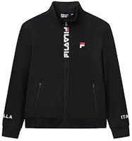 FILA Lightweight Breathable Letter Stand Collar Jacket - Black F51M138599FBK FILA Lightweight Breathable Letter Stand Collar Jacket - Black F51M138599FBK