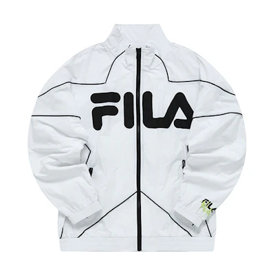 FILA Lightweight Casual Woven Jacket Standard White T11M225703F-WT