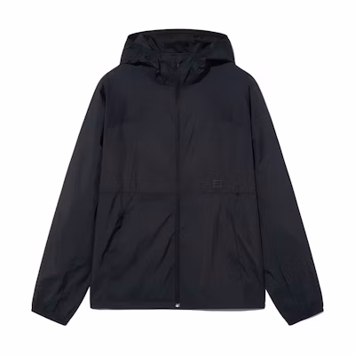 FILA Lightweight Hooded Zip-Up Jacket Unisex Black FS2JKH2202XBLK