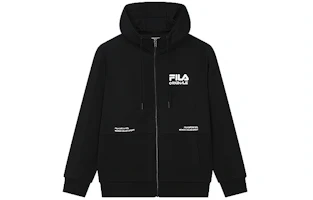 Order FILA Lightweight Knit Jacket with Logo Print in Black F11M229501FBK