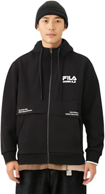 FILA 黑色轻薄针织夹克带标志印花 F11M229501FBK Purchase FILA 黑色轻薄针织夹克带标志印花 F11M229501FBK