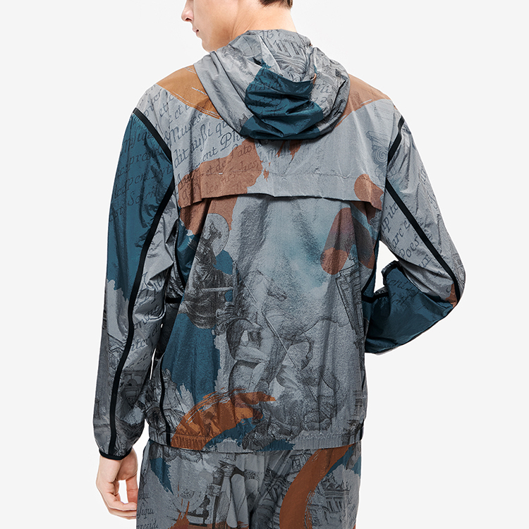 FILA Lightweight Loose Fit Jacket with All-Over Embroidered Logo Design F11M238701F-ZA 圖 5