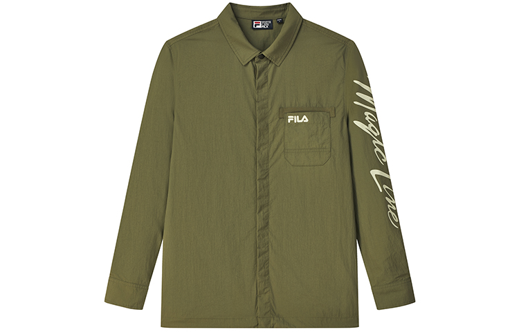 FILA Lightweight Printed Woven Jacket Green F11M138407F-KK