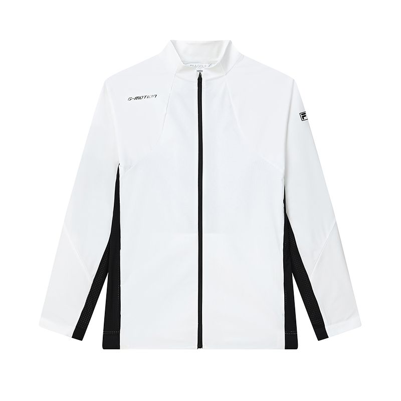 FILA Lightweight Retro Golf Track Jacket Jade White A11M225701F-WT