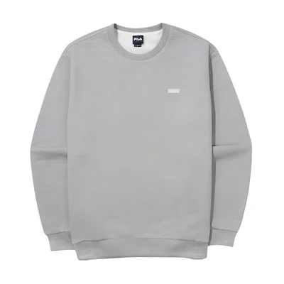 FILA Logo Badge Crewneck Sweatshirt Unisex Grey FS2POG4101UL-ML
