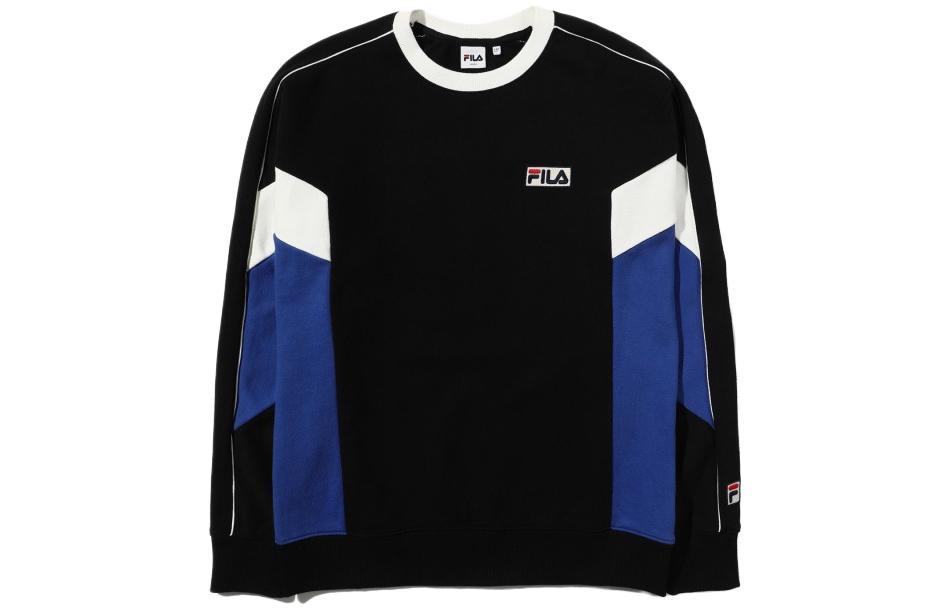 FILA Logo Colorblock Crewneck Sweatshirt Unisex Blue FS2POD1109X-RBU