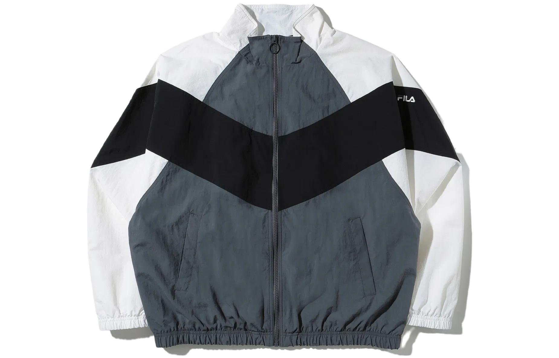 FILA Logo Colorblock Loose Fit Zip-Up Jacket Multi-Color () FE2JKF5102X-GRY