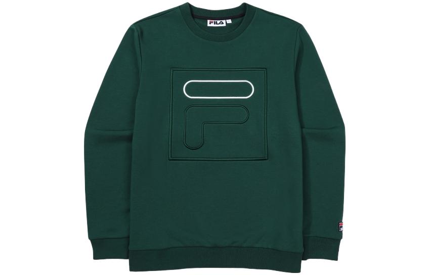 FILA Logo Crewneck Loose Fit Sweatshirt Unisex Green FS2POF3393X-GRN