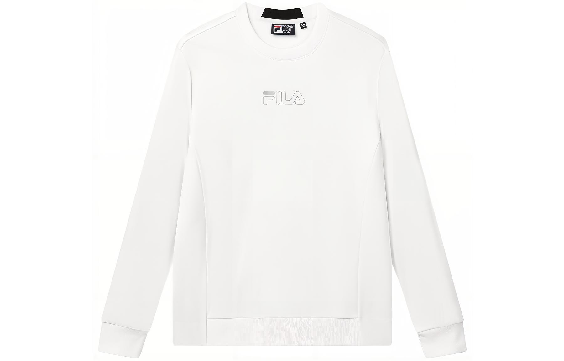 FILA Logo Crewneck Pullover Sweatshirt Standard White Casual Wear F11M048210-WT