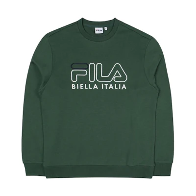 FILA Logo Crewneck Pullover Sweatshirt Unisex Green FS2POC3105X-DKH