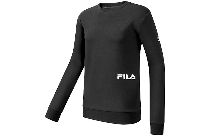 FILA Logo Crewneck Sweatshirt Black A11M111224F-BK