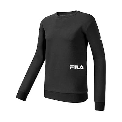 FILA Logo Crewneck Sweatshirt Black A11M111224F-BK