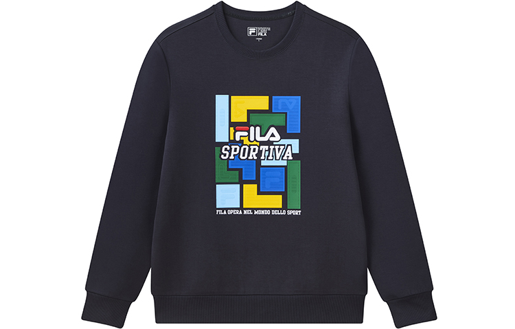 FILA Logo Crewneck Sweatshirt Casual - Legend Blue F11M118258F-NV