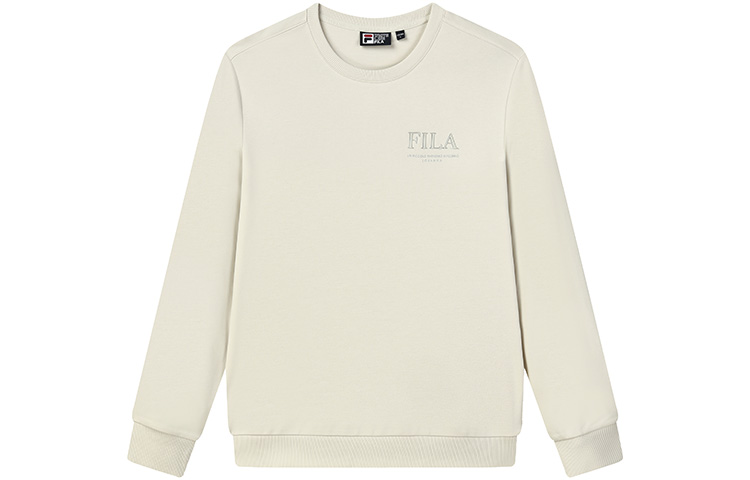 FILA Logo Crewneck Sweatshirt Lactose Color F11M138258F-BG