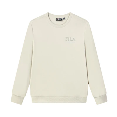 FILA Logo Crewneck Sweatshirt Lactose Color F11M138258F-BG