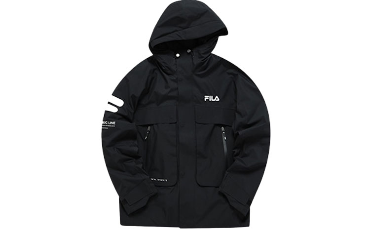 FILA Logo Detachable 2-in-1 Hooded Jacket Black () F11M149908F-BK