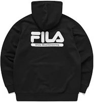 FILA Logo Embroidered Pullover Sweatshirt in Deep Black T11M117210F-BK FILA Logo Embroidered Pullover Sweatshirt in Deep Black T11M117210F-BK