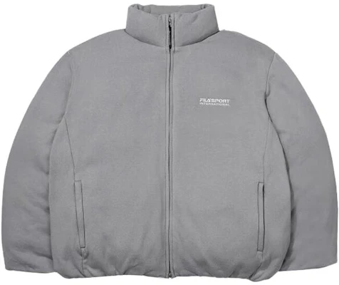 휠라 로고 자수 스탠드 칼라 재킷 그레이 FS2DJE4601X-LGY Order 휠라 로고 자수 스탠드 칼라 재킷 그레이 FS2DJE4601X-LGY