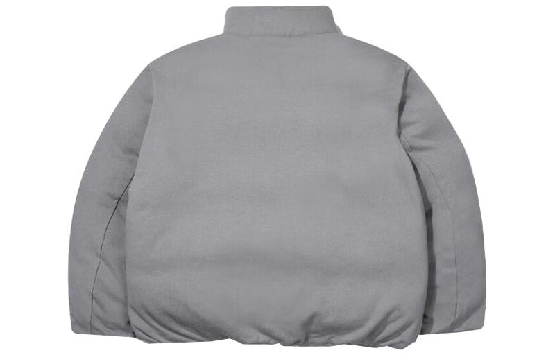 Lookbook 휠라 로고 자수 스탠드 칼라 재킷 그레이 FS2DJE4601X-LGY