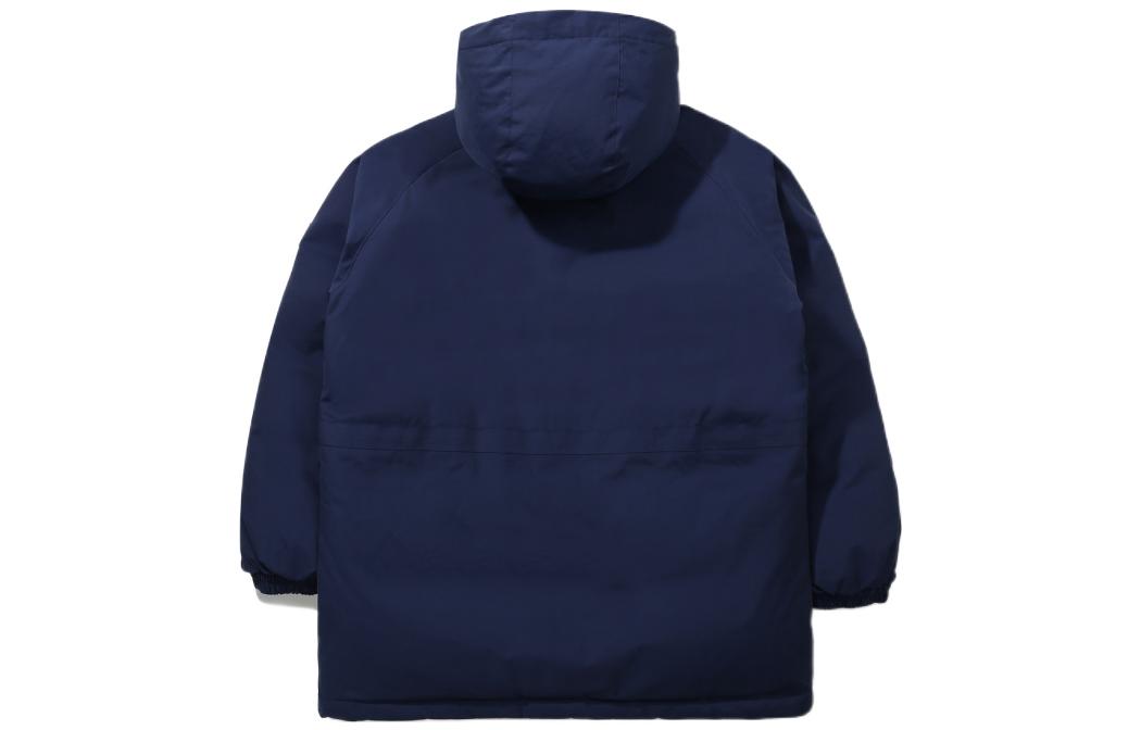 Lookbook FILA Logo Embroidered Thickened Hooded Down Jacket Unisex Blue. FS2DJD4E12X-NAY