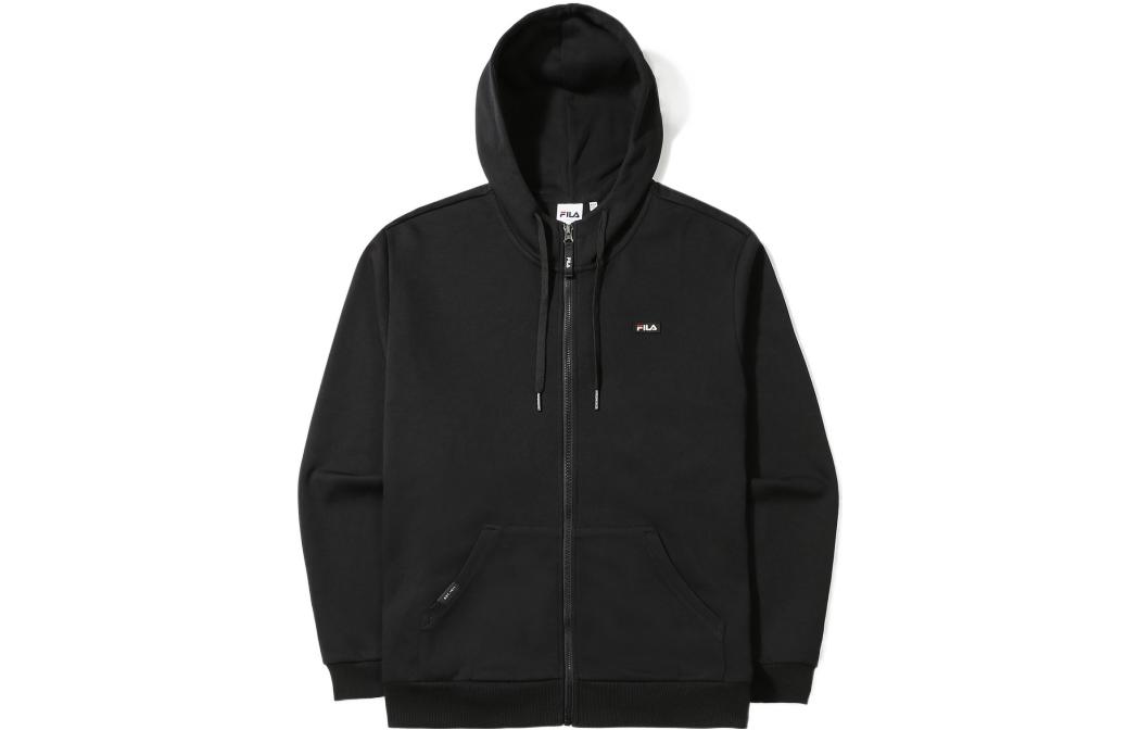 FILA Logo Embroidered Zip Hoodie Black () FE2FTE6302X-BLK