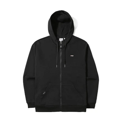 FILA Logo Embroidered Zip Hoodie Black () FE2FTE6302X-BLK