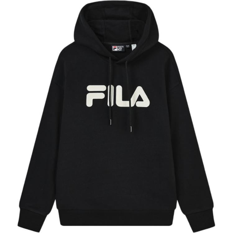 FILA Logo Fashion Casual Hoodie Black Unisex F51U318298F-BK