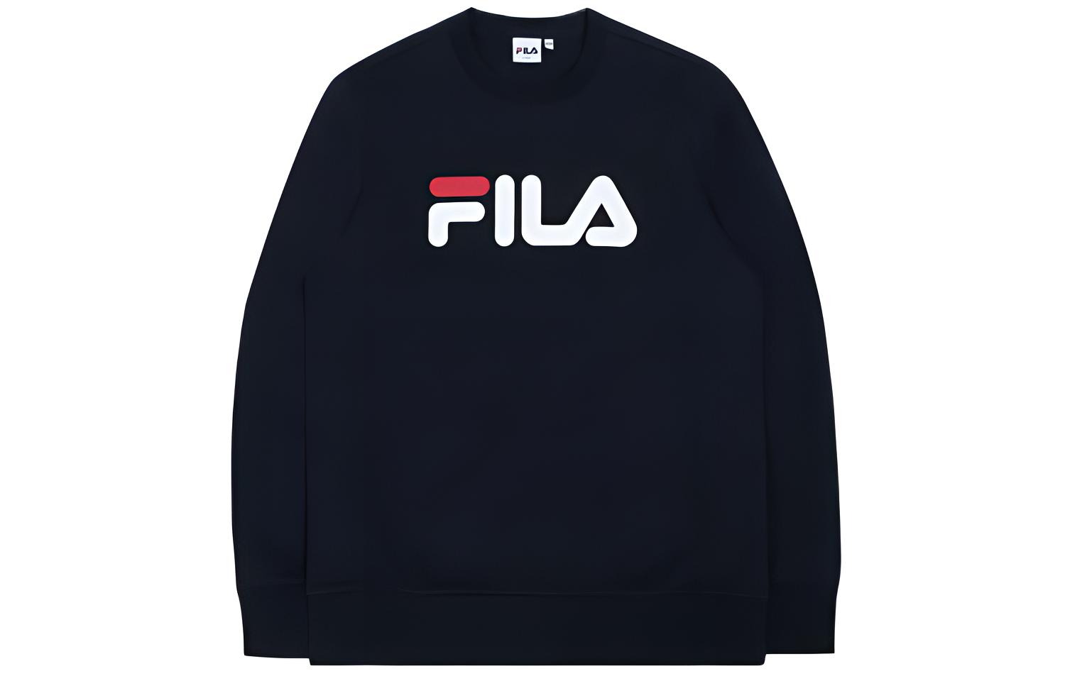 FILA Logo Graphic Pullover Sweatshirt Unisex Deep Blue FS2POC1001X-INA