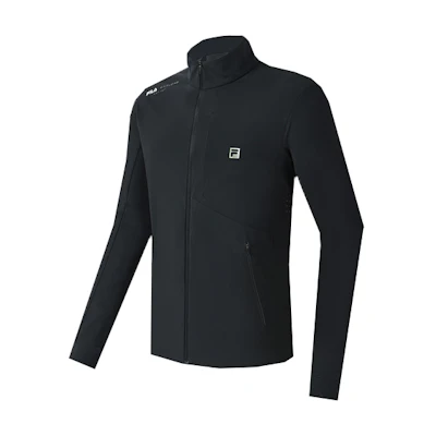 FILA Logo High Collar Zip-Up Jacket A11M317501F-BK