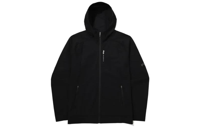 FILA Logo Hoodie Jacket Black FS2FTG2202M-BLK