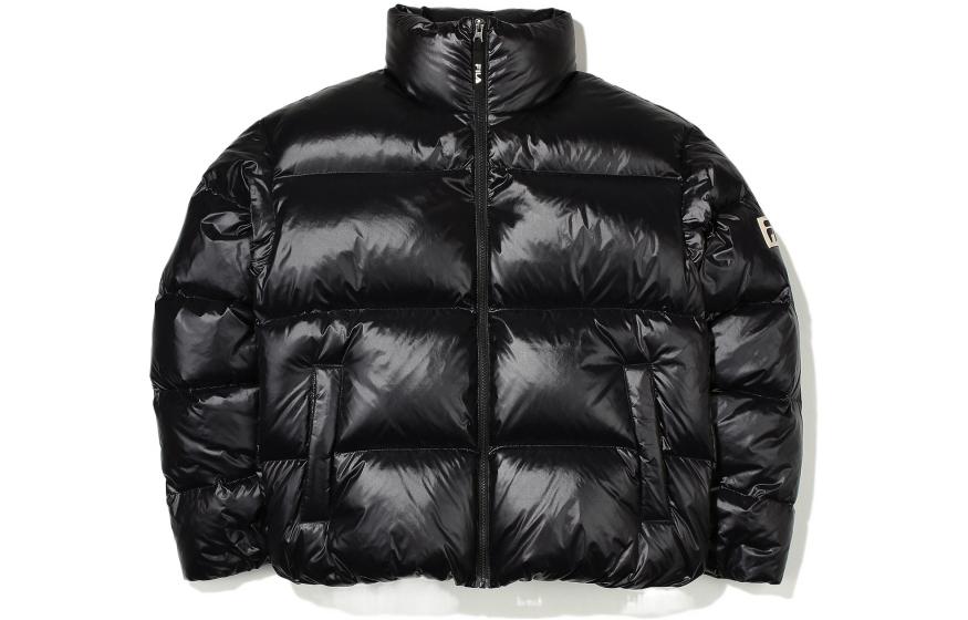 FILA Logo Patch Quilted Down Jacket Unisex Black. FS2DJE4108X-BLK 圖 2
