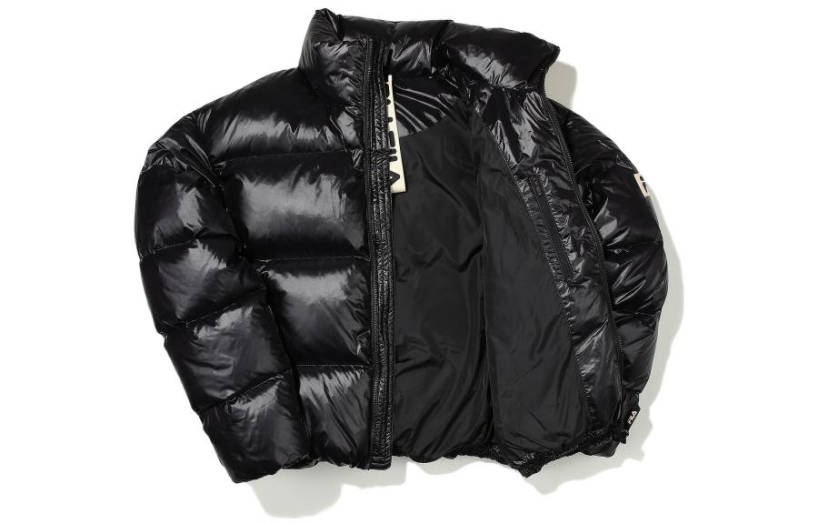 FILA Logo Patch Quilted Down Jacket Unisex Black. FS2DJE4108X-BLK 圖 4