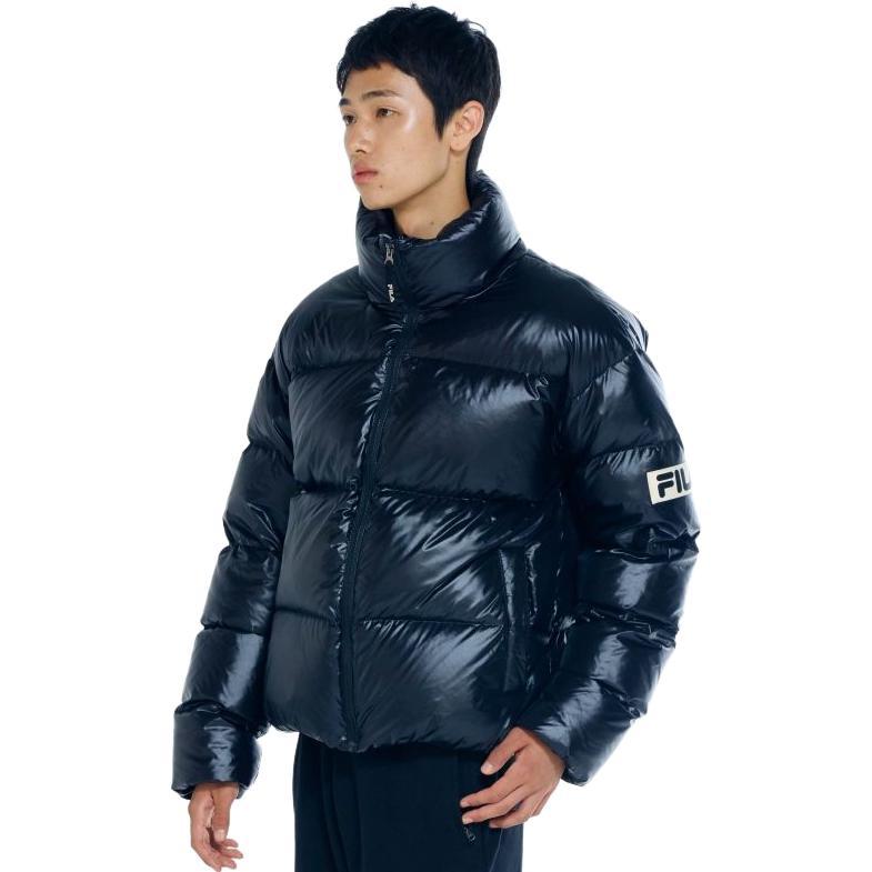FILA Logo Patch Quilted Down Jacket Unisex Black. FS2DJE4108X-BLK 圖 5