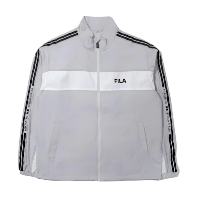 FILA Logo Patchwork Retro Track Jacket - Light Gray FS2JKD1201X-LGY