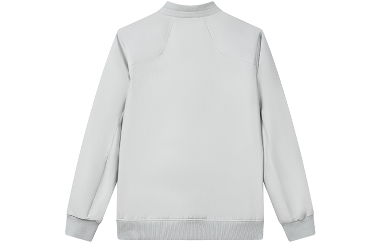 Lookbook FILA 標誌印花棒球領拉鍊外套 淺灰色 F11M311703F-GY