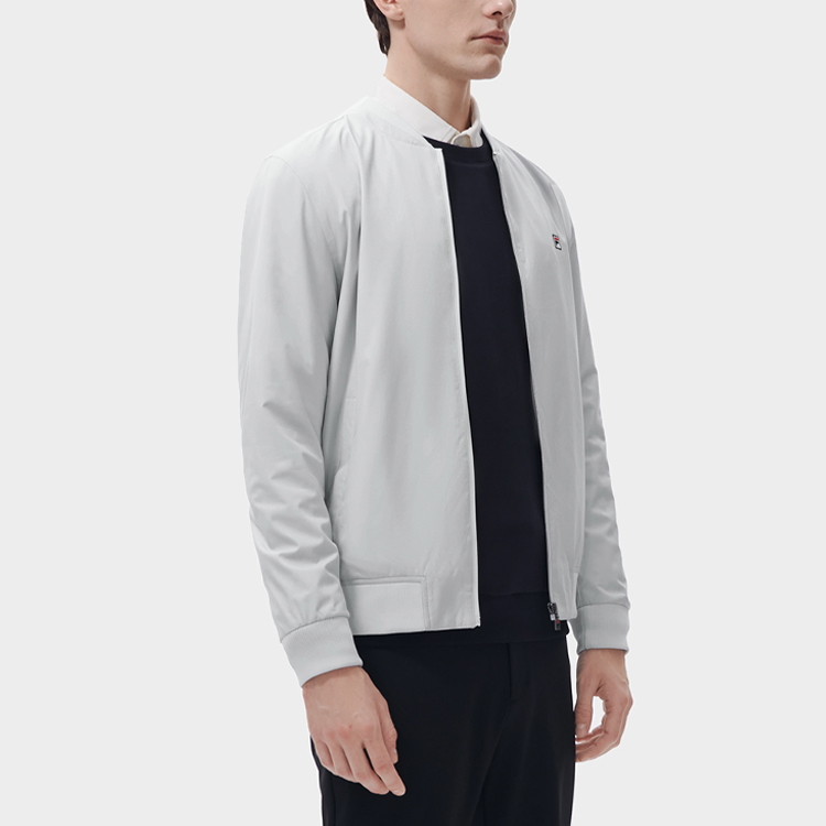 Purchase FILA 標誌印花棒球領拉鍊外套 淺灰色 F11M311703F-GY