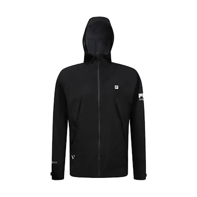 FILA Logo Print Black Woven Hooded Athletic Jacket A11M337707F-BK