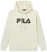 FILA Logo Print Casual Loose Hoodie Unisex Off-White F51U238298F-IV FILA Logo Print Casual Loose Hoodie Unisex Off-White F51U238298F-IV
