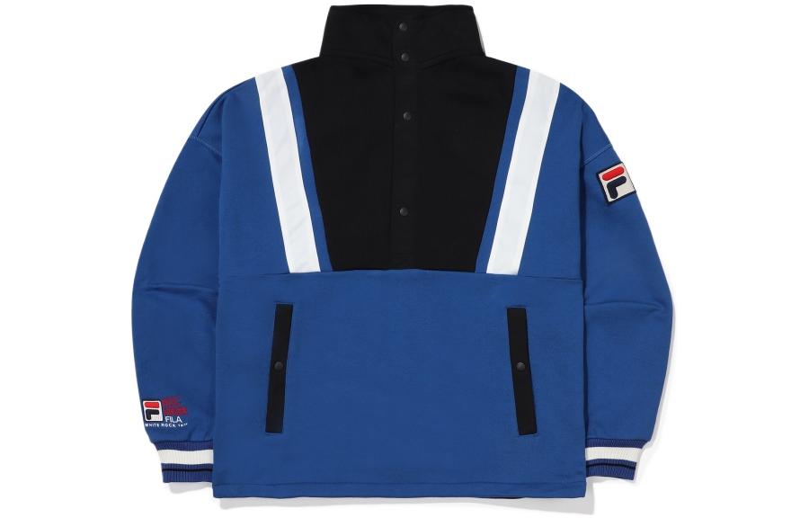 FILA Logo Print Colorblock High-Neck Sweatshirt Blue () FS2POE4122X-DBU